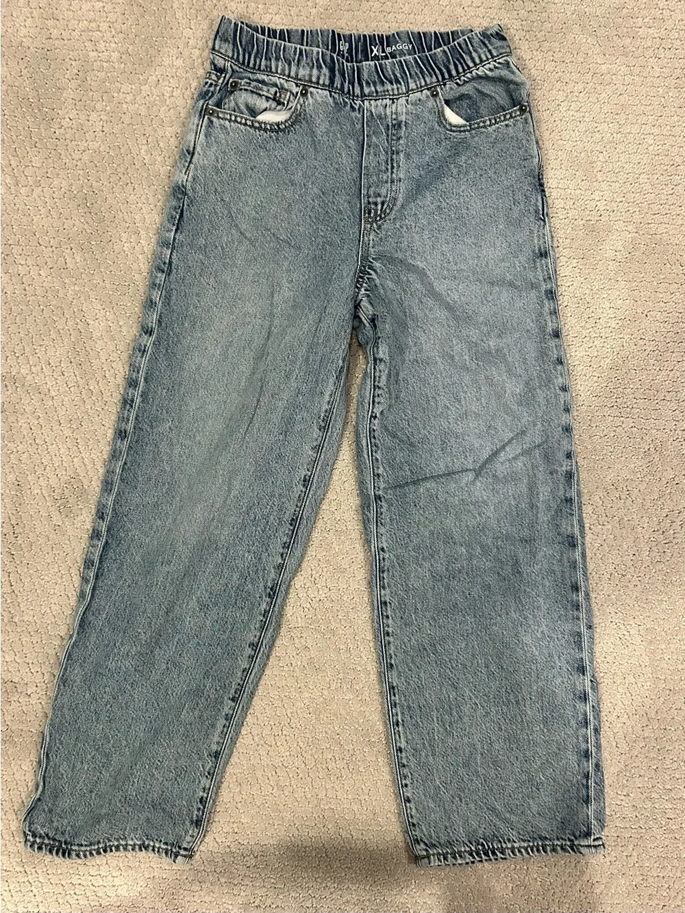 Gap Kids Elastic Waist Blue Denim Jeans - Pack XL